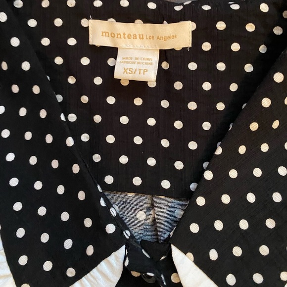 monteau los angeles polka dot top crop - Picture 3 of 3